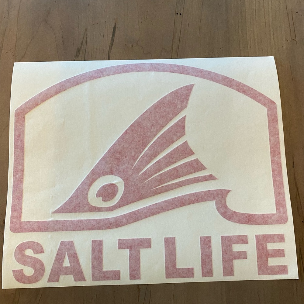 Salt Life Red Redfish Salt Life Decal 12” NEW SAD1101